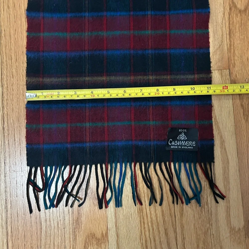 Cashmere neckerchief scarf unisex multi color EUC